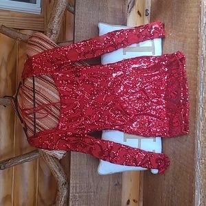 Lucy In the Sky Red Mini Dress